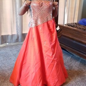 Bright Formal Gown with Sequins